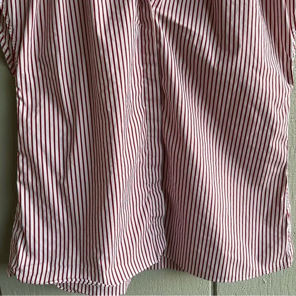 Tuckernuck Pomander Place Red Stripe Rae Blouse Size S - Picture 5 of 9